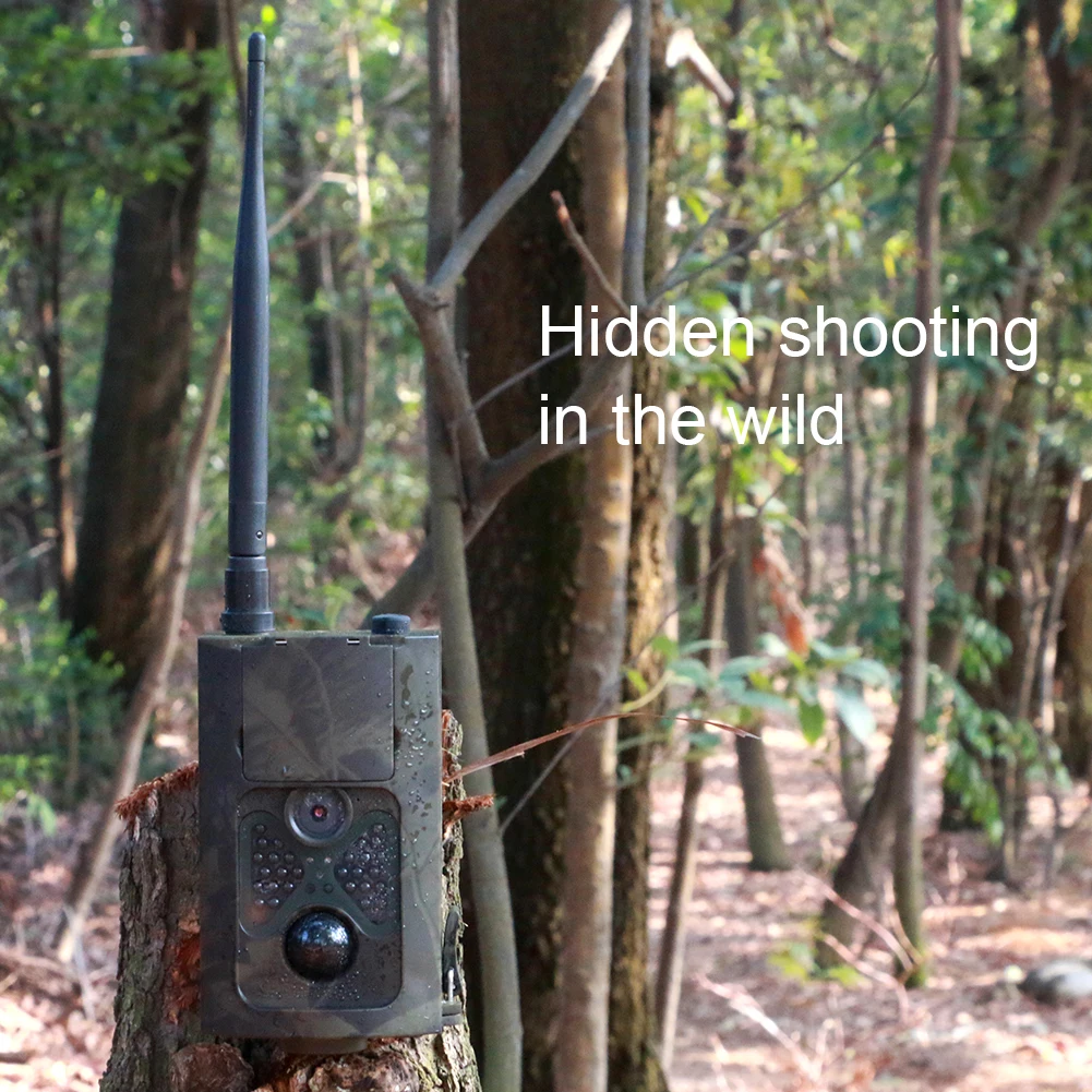 2G GSM SMS MMS SMTP Hunting Trail Camera Cellular Mobile Wildlife Cameras HC550M 16MP 940NM Black Invisible VisionTracking