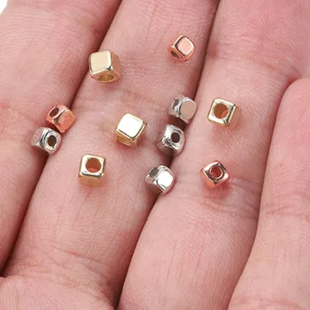 

300PCS/lot Plastic Spacer Loose Beads Acrylic CCB Square Beads Space Beads for Jewelry Making DIY Bracelet Necklaces