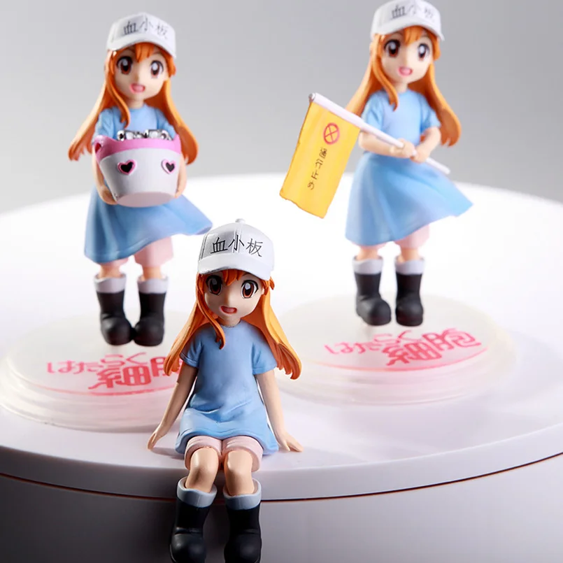 Anime Cells at Work Nendoroid Pletelet 9cm Q Ver Action Figure Model Toy In Box 