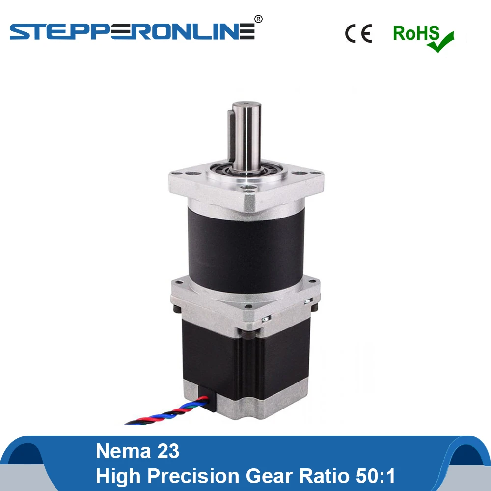 50 1 高精度の遊星ギアボックス Nema23 ステッピングモータ 57 モーター押出機 4 鉛 2 8a L 56 ミリメートル 3d プリンタ Stepper Motor Aliexpress