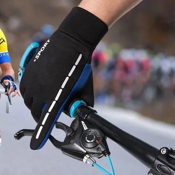 

Outdoor Riding Waterproof Gloves Men Winter Mittens Glove Warm Waterproof With Anti-Slip Elastic Cuff Thermal Lining Glove Z0331