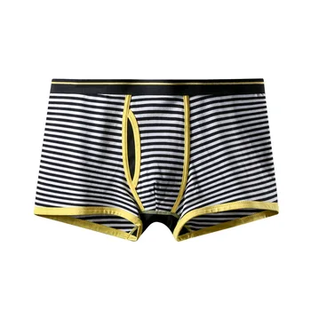 

Knicker Fashion Stripes Pure Cotton Men Medium Waist