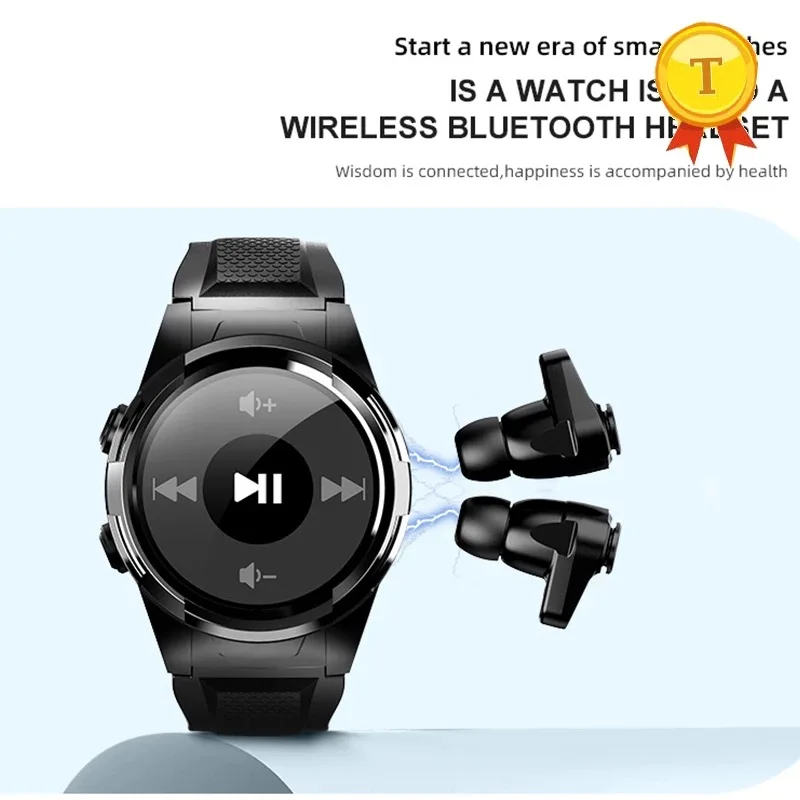 Новинка 2020 умные часы Bluetooth 4 2 наушники гарнитура в 1 полный сенсорный дисплей