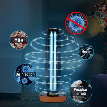 

38W UV Sterilizer Lamp Desktop Disinfection Lamp Ozone Germicidal Light Portable Quartz Ultraviolet Lamp With Remote Control