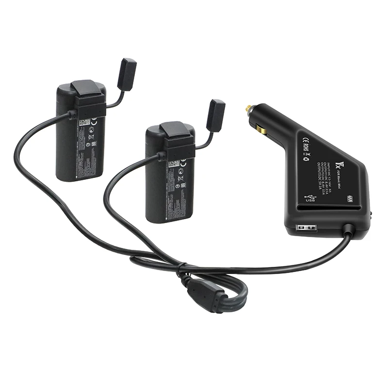 3 в 1 Автомобильное зарядное устройство для DJI Mavic мини Интеллектуальная батарея зарядка концентратор Mavic Мини Автомобильный разъем USB адаптер мульти 2 батареи