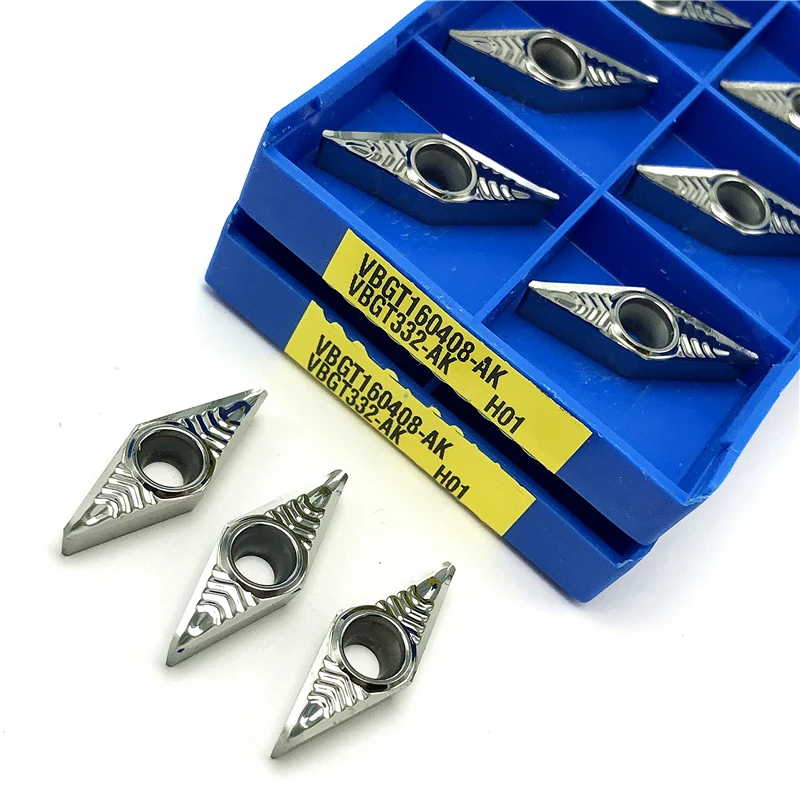 

VBGT160408 AK H01 External Turning Tool carbide inserts CNC Aluminum turning insert lathe tools VBGT 160408 wood turning tools