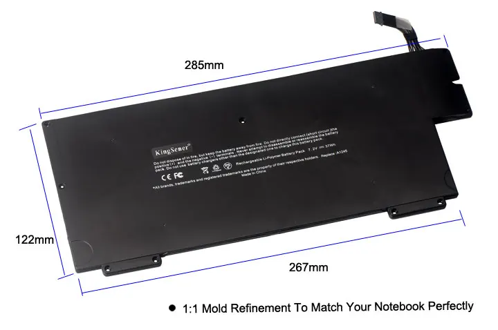 KingSener Замена A1245 Аккумулятор для ноутбука Apple MacBook Air 13 &quotA1237 A1304 MB003 MC233LL/A MC234CH/A MC504J/A