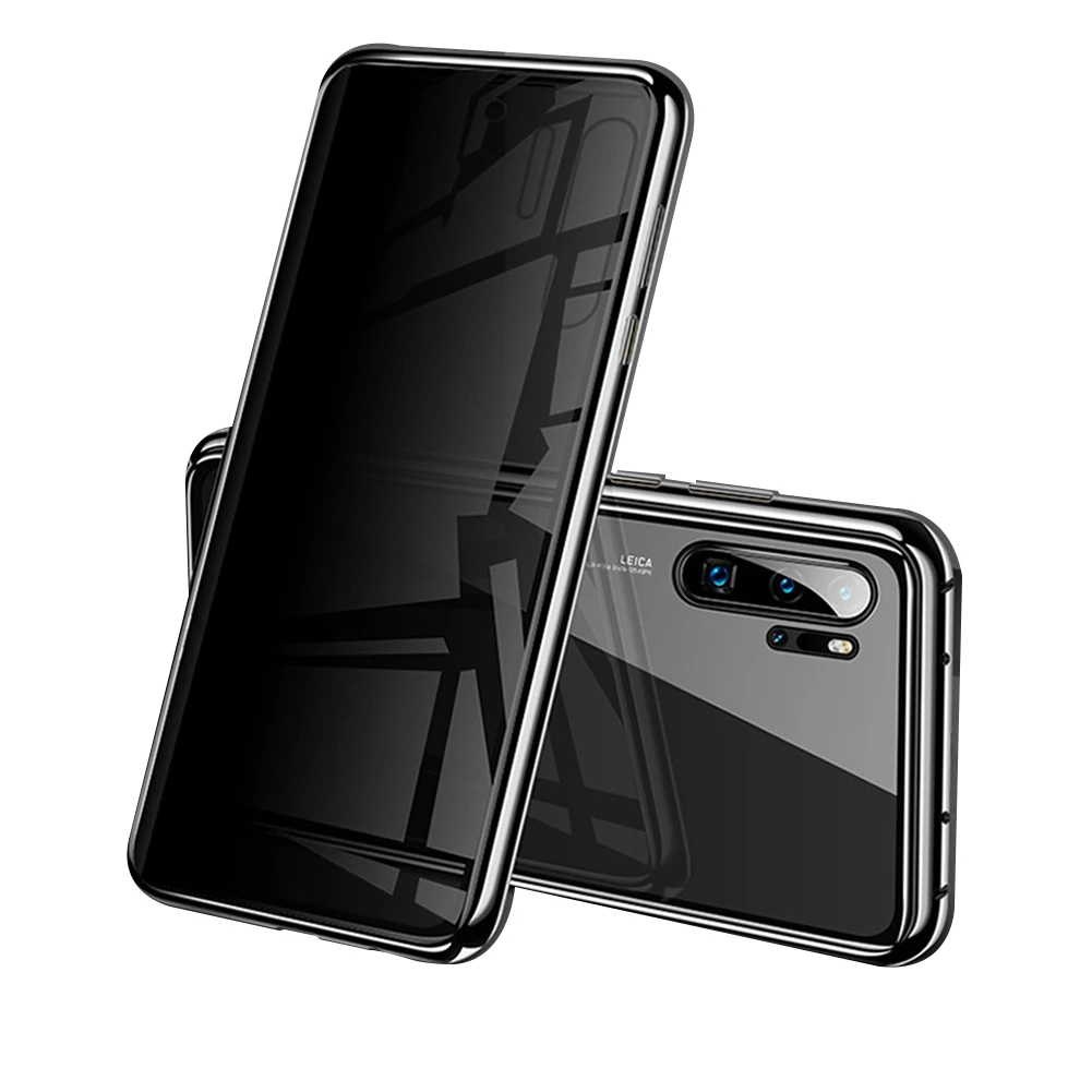 Магнитный чехол для huawei P30 Pro Nova 4 5i Pro, чехол из закаленного стекла для Honor 20 9X Pro mate 20X, чехол