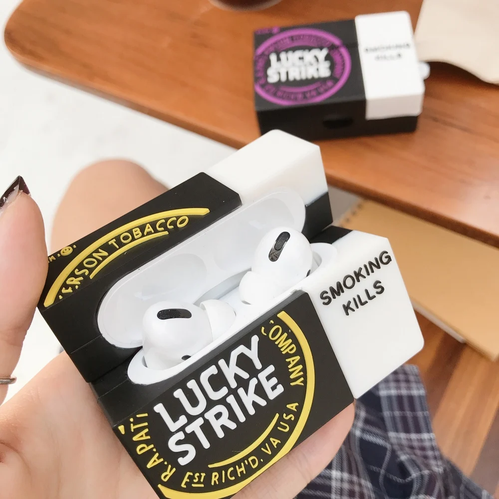 Для airpods 3 Модный популярный счастливый чехол для сигарет аксессуары для наушников чехол s для Airpods Pro силиконовый защитный чехол