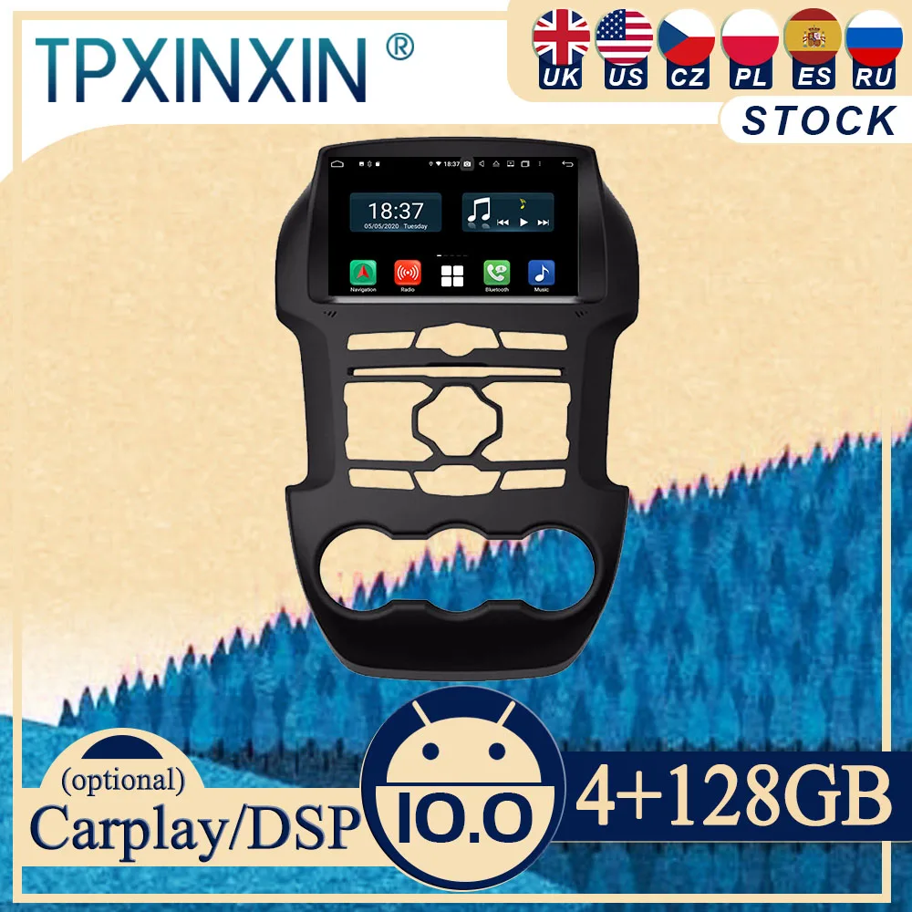 

PX6 для Ford Ranger 3 2011-2015 Android10 Carplay радио плеер Автомобильная GPS-навигация головное устройство Автомобильное стерео WIFI DSP BT