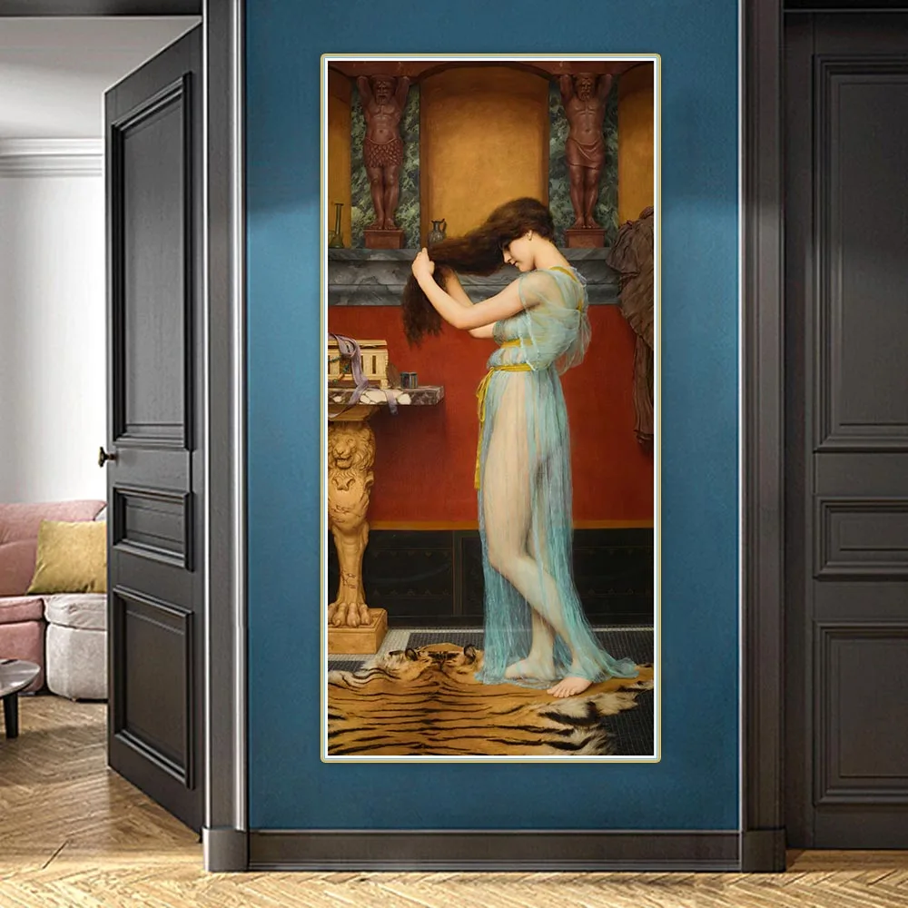 Фотография John William Godward подготовка к ванной (1900) | Дом и сад