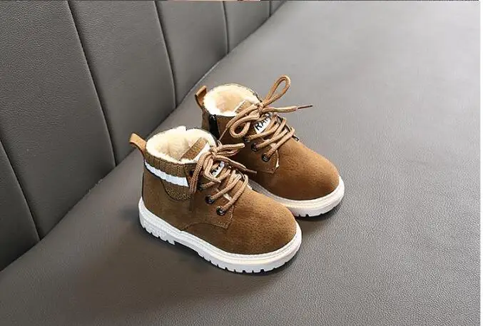 Winter Warm Child Snow Boots Shoes Plush Thicker Sole Boys Girls Snow Boots Shoes Size 21-30 Baby Toddler Shoes