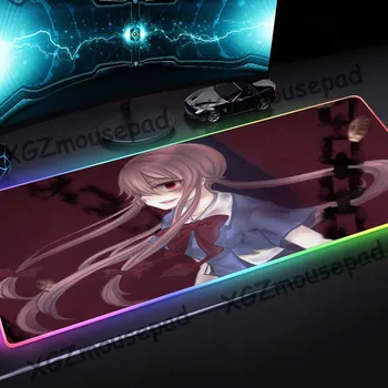 

XGZ Blood Red Eyes Custom Large RGB Gaming Mouse Pad Black Lock Edge Computer Keyboard Desk Mat Rubber Non-slip 900x400/800x300