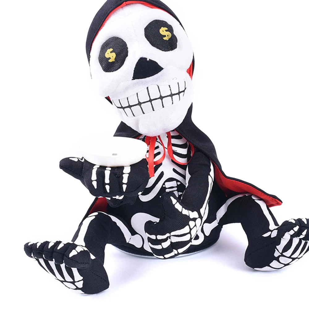 

Halloween Party Scene Prank Games Props Horror Bar Haunted House Electric Doll Toys Decoration Bright Electric Piggy Bank
