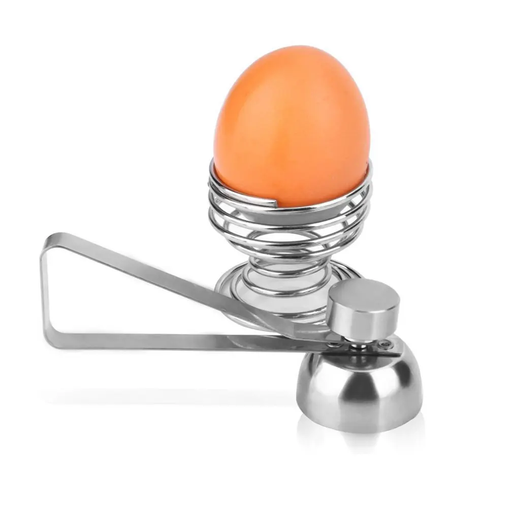Practical Use Household Kitchenware Tools Stainless Steel Boiled Egg Shell Separator Topper Egg Divider Opener