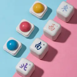 Chinese Style Cute Mini Mahjong Balm Solid Perfume Long-lasting Light Fragrance for Women Men Underarm Sweat Deodorant