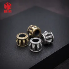 1 шт. восьмиугольная Дыня латунь медь паракордовый на каждый день бусины на шнурке Подвески Нож бусины Парашютная веревка шнур браслет бусины подвески