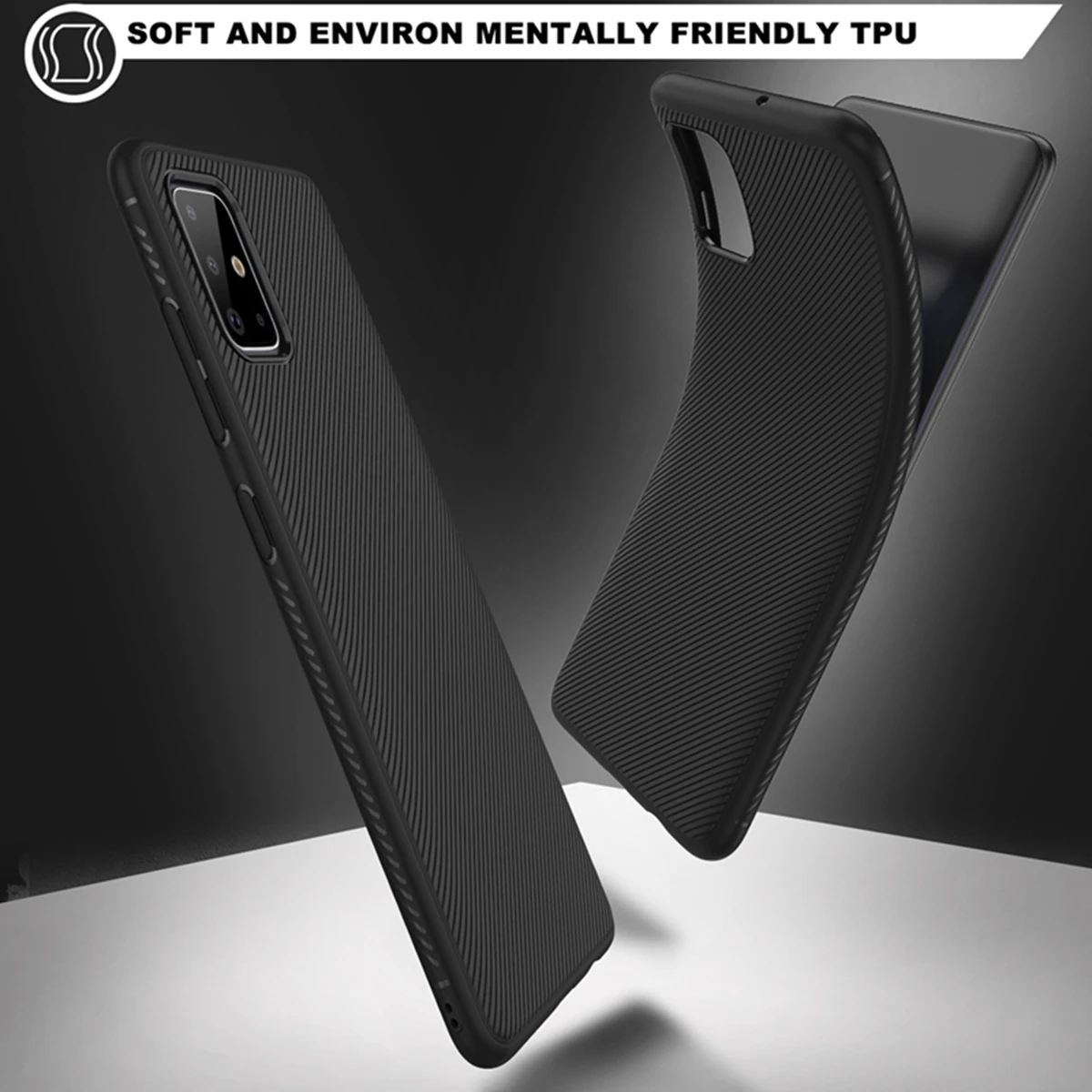 Для samsung Galaxy A71 Чехол Мягкий ТПУ защитный чехол Противоскользящий силиконовый чехол на заднюю панель для samsung A71 A51 чехол противоударный