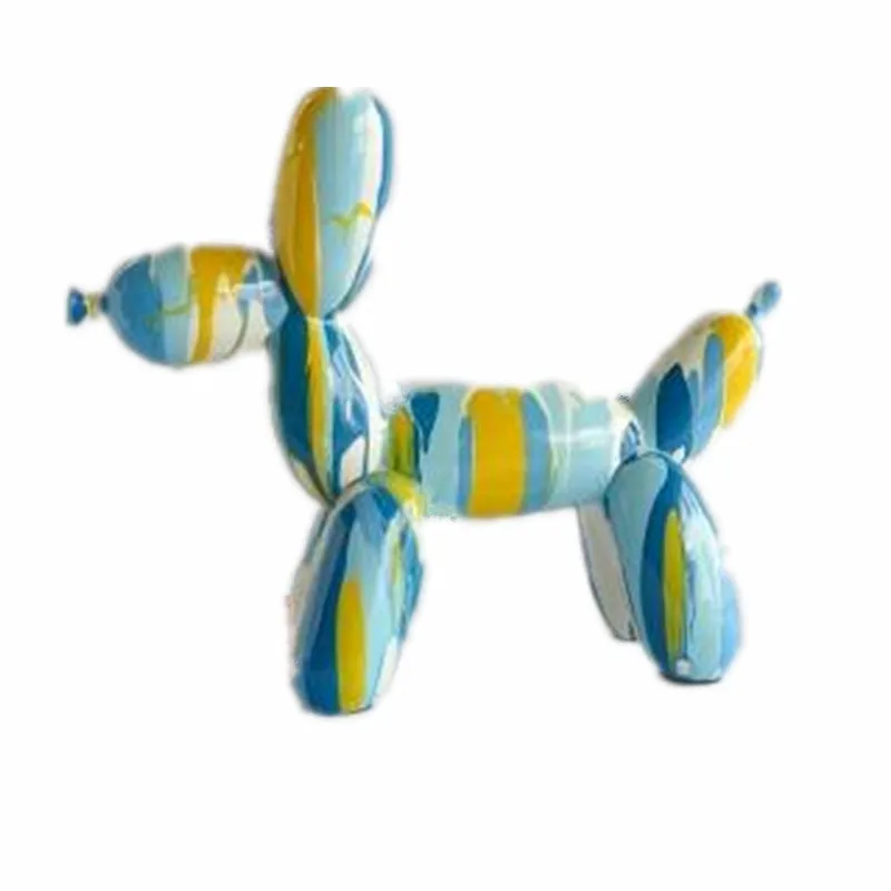 

Jeff Koons American Art Resin Craft Abstraction Colored Drawing Shiny Balloon Dog Statue Home Decoration X3442