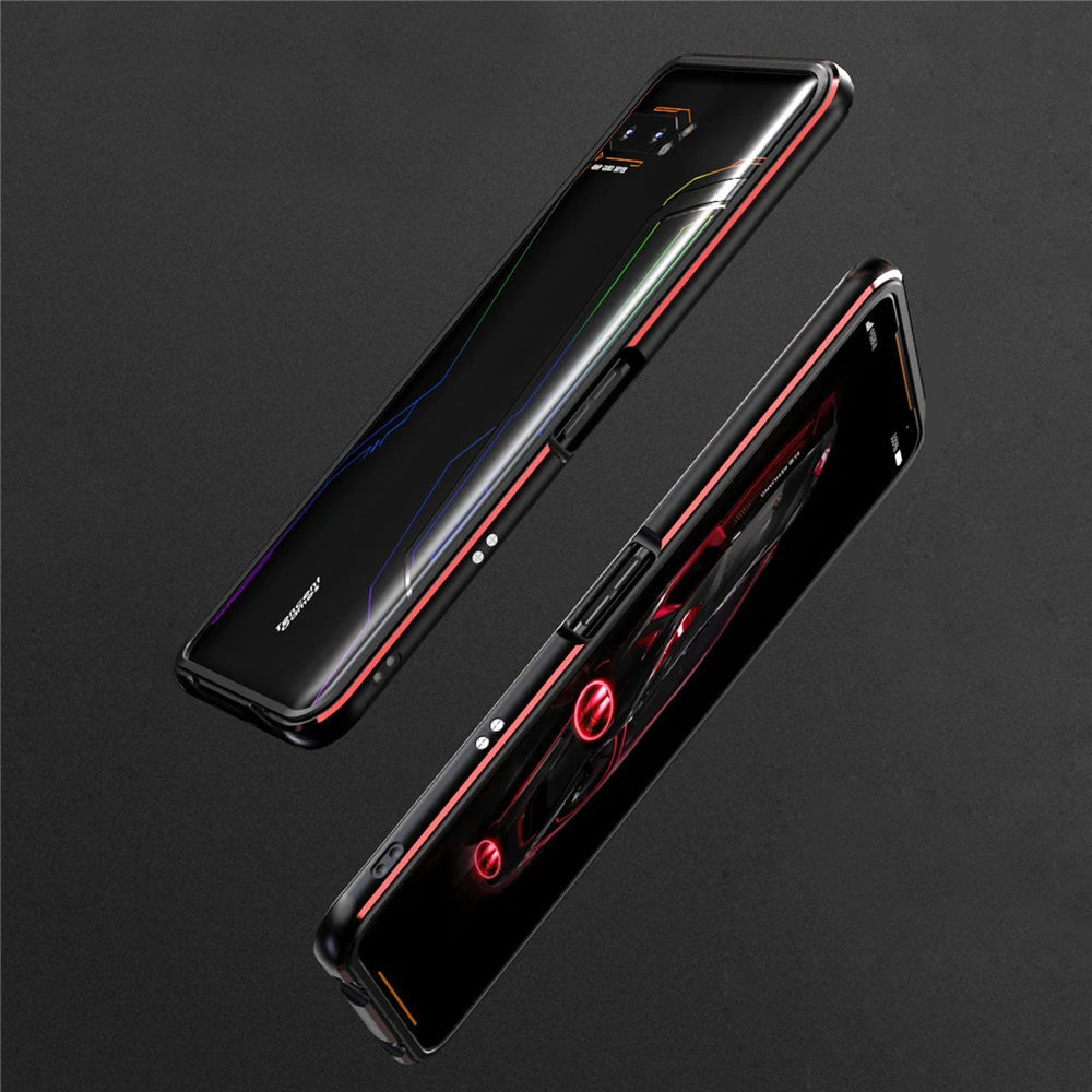 Жесткий защитный противоударный чехол-бампер для ASUS ROG2 ZS660KL с металлической рамкой, кантри игровые аксессуары для мобильных телефонов