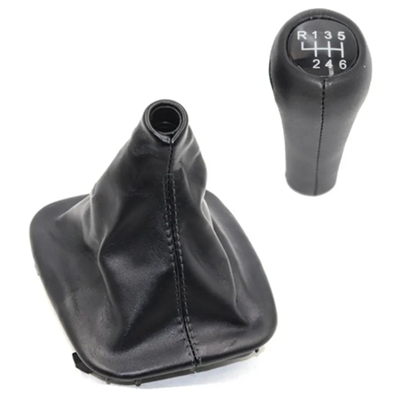 PU Leather Matte Silver Gear Shift Knobs For BMW E30 Car Manual Shifter Knob Lever Gaitor Boot Cover Accessories | Автомобили и