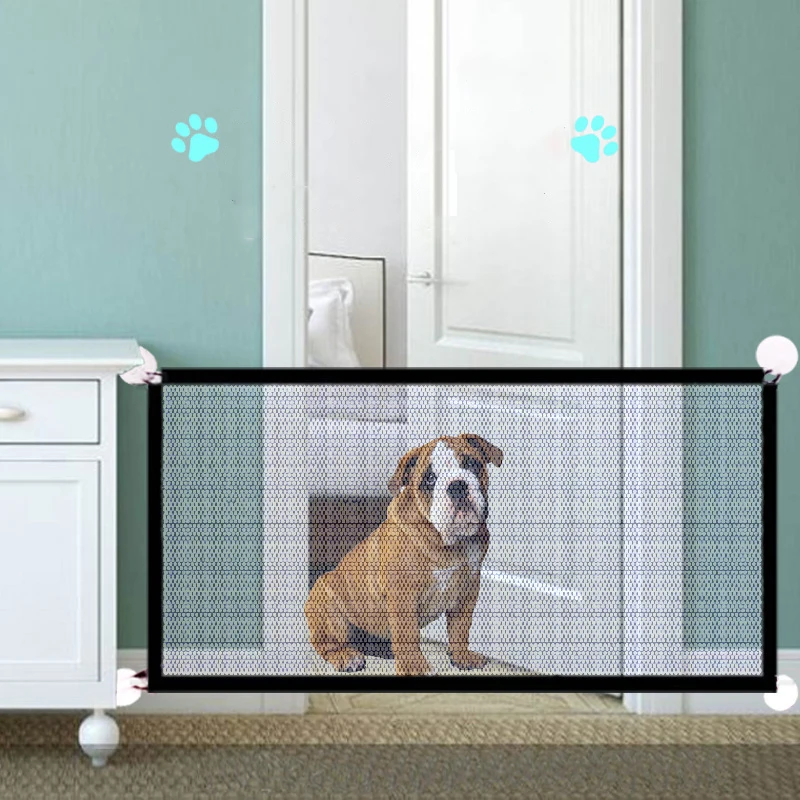2020 Folding Baby Barrier Safety Fence Portable Gate Safe Guard Children Isolation Net Kid Protect for Pets | Мать и ребенок