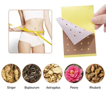 

50pcs/5 Bags Traditional Slimming Patches Self Adhesive Weight Loss Sticker Plaster Natural Fat Burning Detox Body Slim Patch