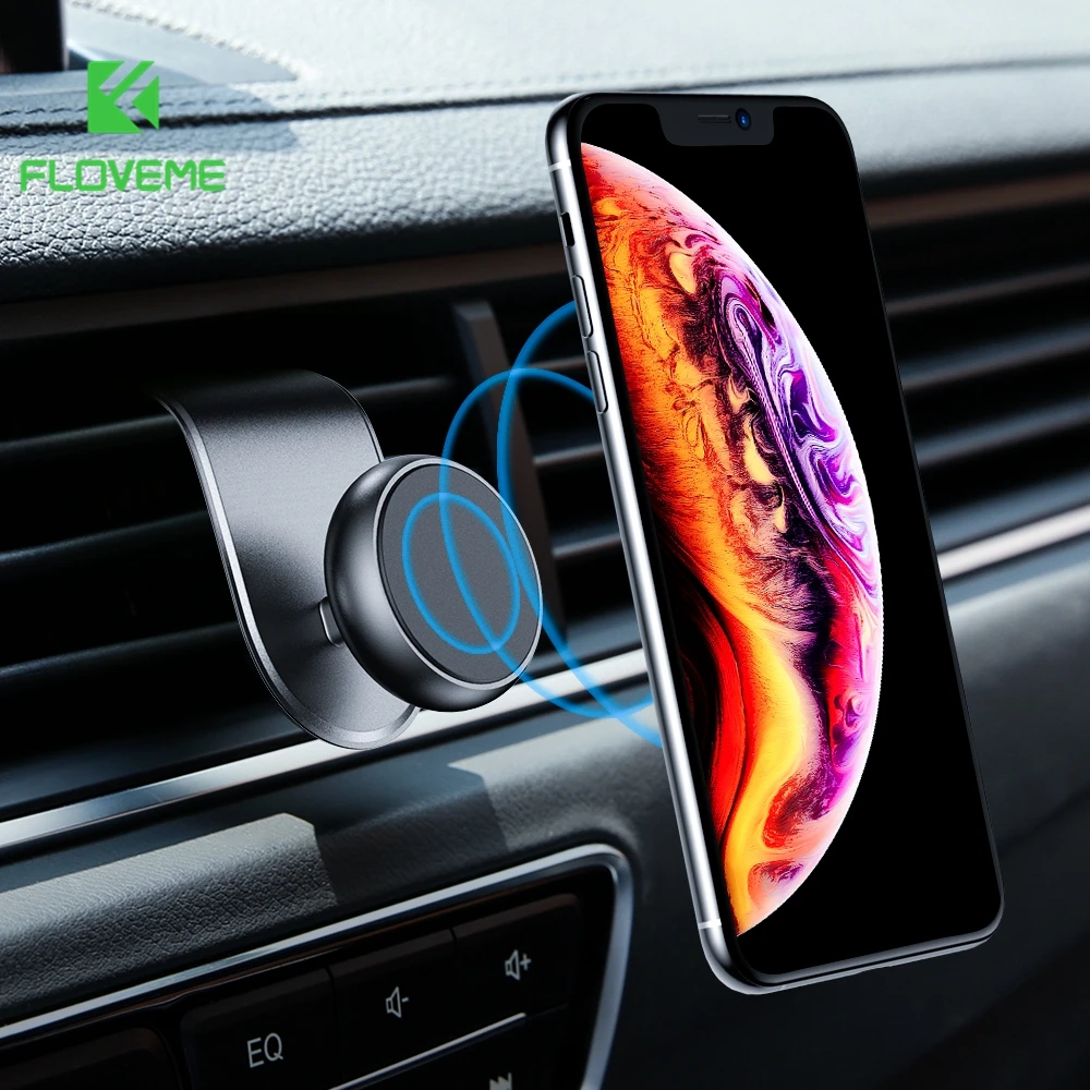 

FLOVEME Magnetic Car Phone Holder Magnet Phone Mount Vent Universal 360 Degree Dashboard Phone Stand Support Smartphone Voiture