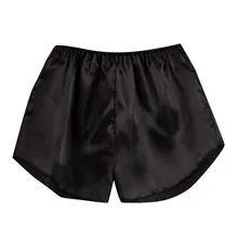 Для женщин пижамы Шорты модное сатиновое Нижнее белье Пижама для сна Шорты женский Шелковый спальный плавки Панталоны Пижама mujer