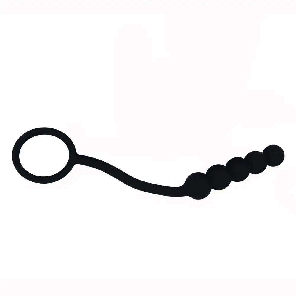 Silicone Pull Ring 5 Beads Anal Plug Balls Butt Plug Sex Toys For Women Erotic Adult Anus Masturbation Prostate Massage Toys — view 4