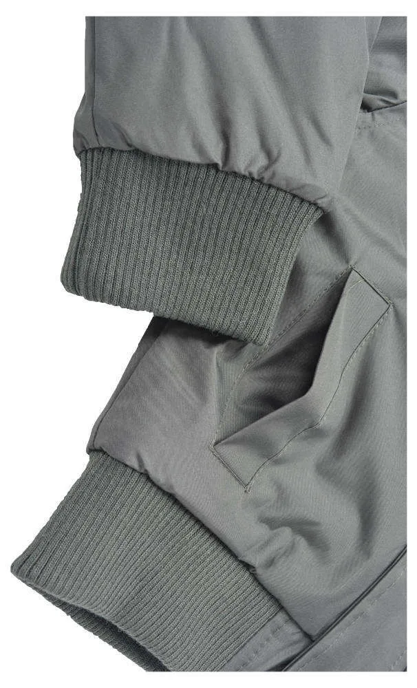 Куртка для мальчика с мехом зеленая In Extenso