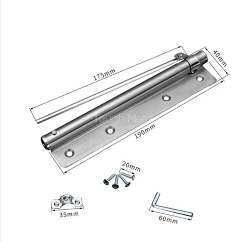 Door Closer Adjustable Door Closer Stainless Steel Automatic Spring Latch Hinge For Home Office Fire Rated Door Furniture Hardware