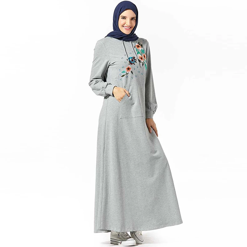 Толстовка Abaya Дубайский хиджаб мусульманское платье Abayas мусульманская одежда