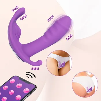 APP Remote Control Wearable Vibrator Dildo Vibrator for Womens G-spot Clitoris Invisible Butterfly Panties Vibrating Egg SexToys 1