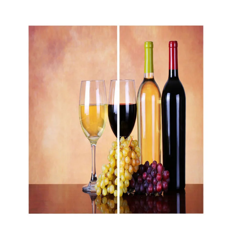 2pcs Set Panels Room Decoration Thermal Insulated 3D Window Curtain 55 x 39 Inch - Цвет: Wine