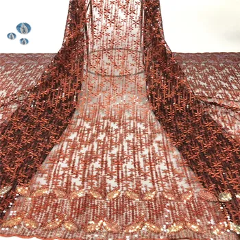 

Madison Hot Sale French Net Lace Fabric With Sequins Lace High Quality African Tulle Materials Lace Fabric For Wedding Dress