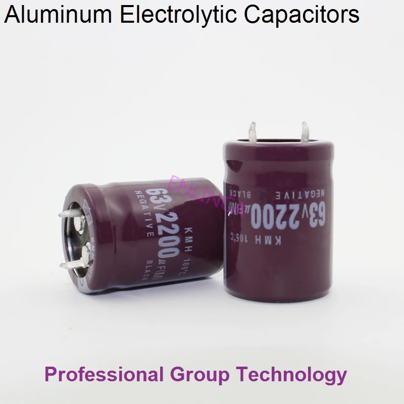 

30pcs RF2 Good quality 63v2200uf Radial DIP Aluminum Electrolytic Capacitors 63v 2200uf Tolerance 20% size 22x30MM 20%