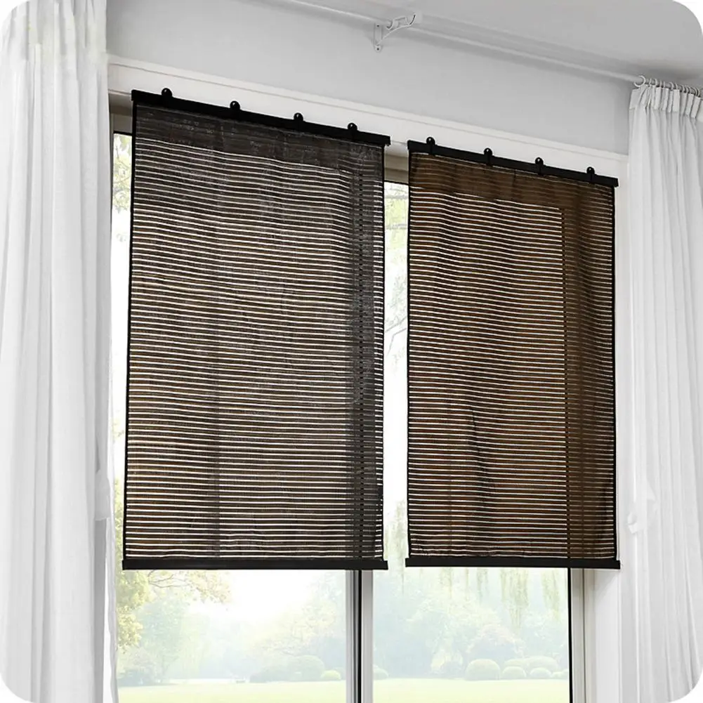 135x60cm Self Adhesive Pleated Blinds Half Blackout Windows Curtain for