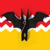 10PCS/lot Bat Pegs UK Creative Home Decor Clothes Pegs Clothespins Plastic Black Red Color Halloween Christmas Gifts 3