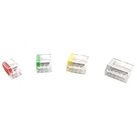 สายไฟ 252 253 254 255 Mini Quick Conectors สายไฟขนาดกะทัดรัดตัวนํา Push-in Terminal Block LED Conector 6