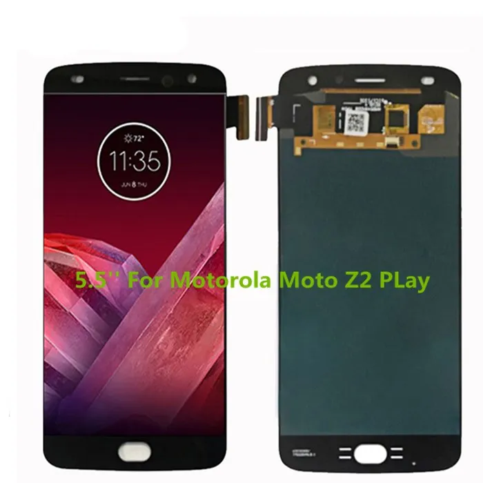 ЖК дисплей AMOLED 5 дюйма для Motorola Moto Z2 Play XT1710 01/07/08/10 сменный сенсорный экран с
