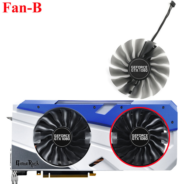 GAA8S2U 0.45A GTX1080 GPU Card Cooler For Palit GTX 1080 GameRock Graphics Card Fan Replacement