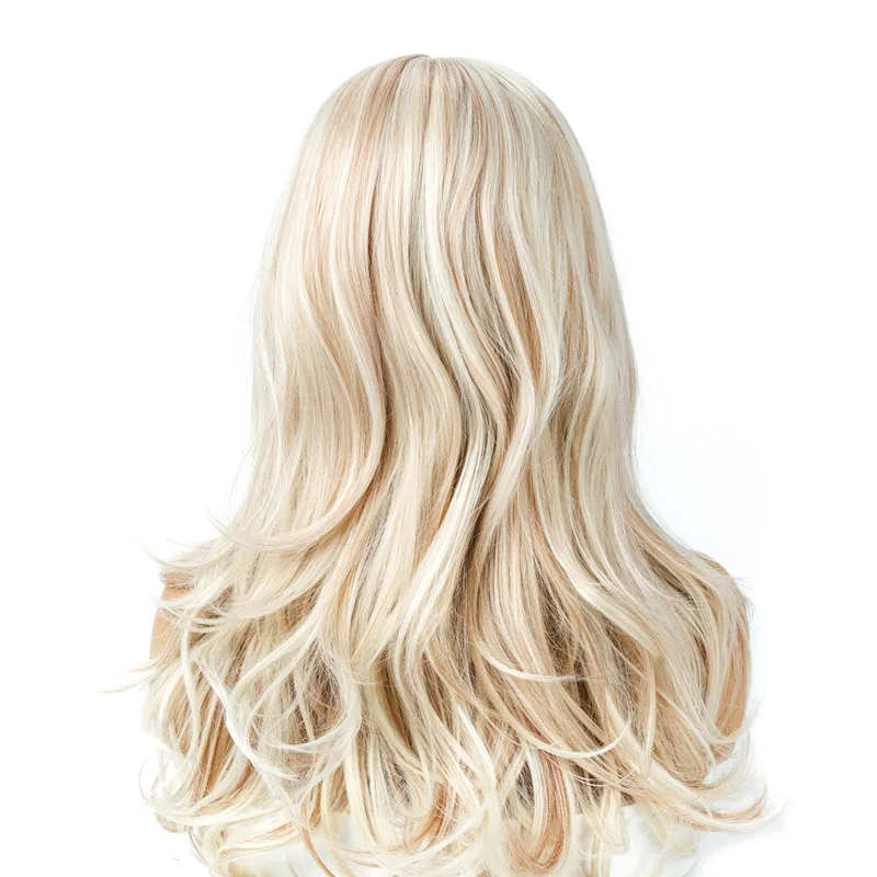 3 цвета Дамская мода парик длинные вьющиеся волосы парики для женщин Прическа наряды поставки