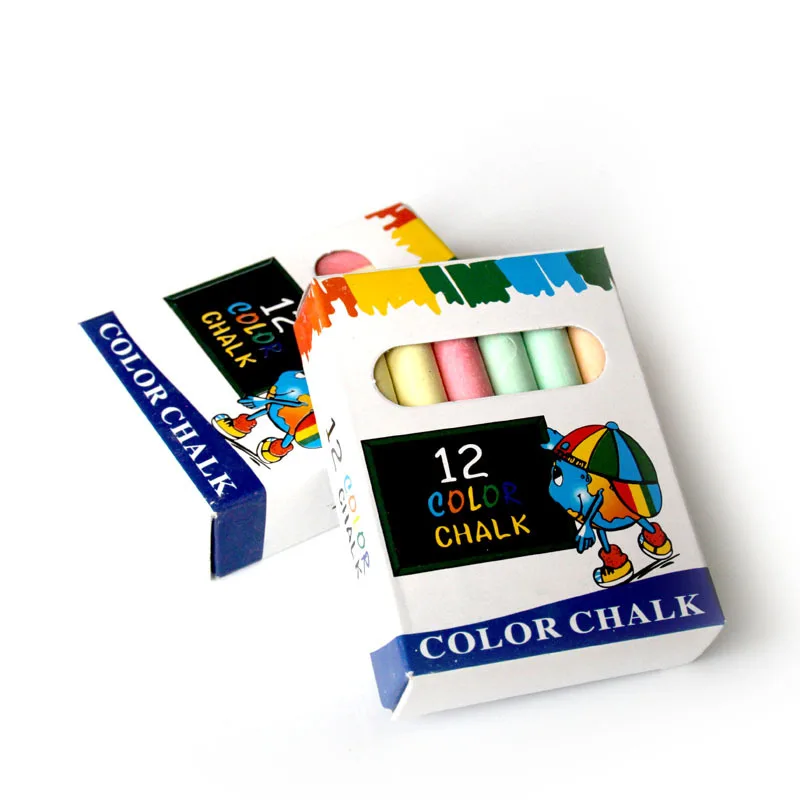 12 pcs/Lot Dustless Chalk Pen Drawing Chalks Blackboard 6 Colors Stationary Office School Supplies Accessories liquid chalk pen chalk pencils chalk pens drawing chalk