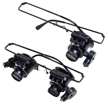 

Magnifier Loupe 20X Magnification Eye Glasses Lens Jeweler Watch Repair Tooln Monocular/Double Eye Loupe