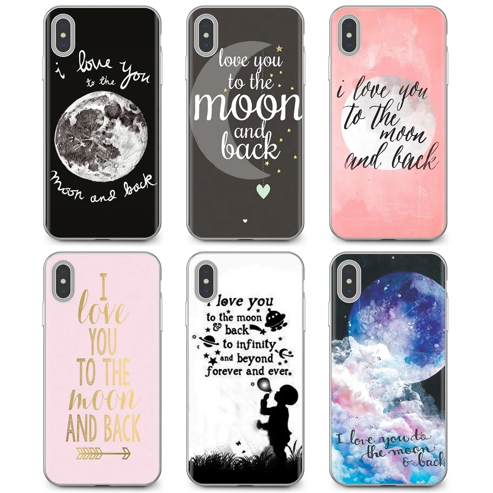Soft TPU Phone Cover I Love You To The Moon And Back Art For Samsung Galaxy A3 A5 A7 A9 A8 Star Lite A6 Plus 2018 2015 2016 2017 | Мобильные