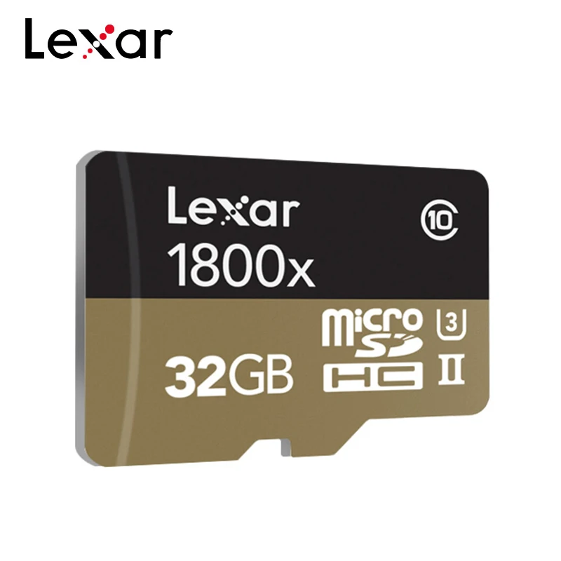 Lexar Профессиональный 1800x Micro SD карта, 32 ГБ, 64 ГБ, Micro SDXC высокоскоростная карта до 270 МБ/с. C10 U3 USH-II TF карты
