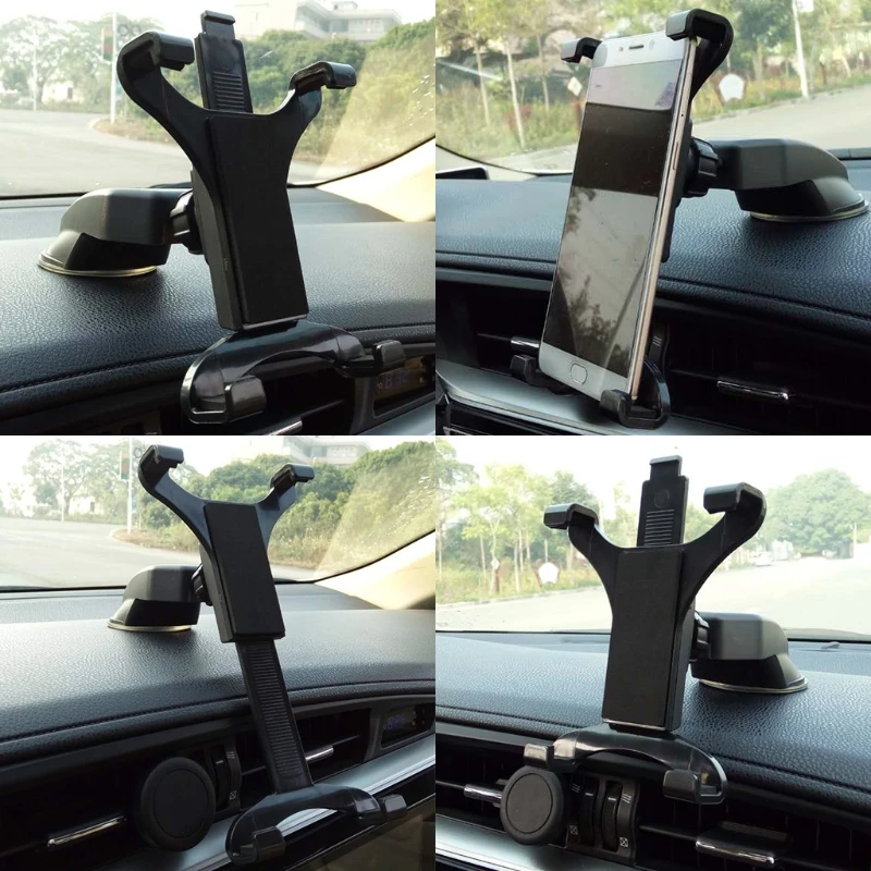 Универсальный 7 8 9 10 11 дюймов планшетный ПК стенд на лобовое стекло автомобиля Приборная панель липкий планшет автомобильный держатель для ipad Air Galaxy Tab планшетный ПК