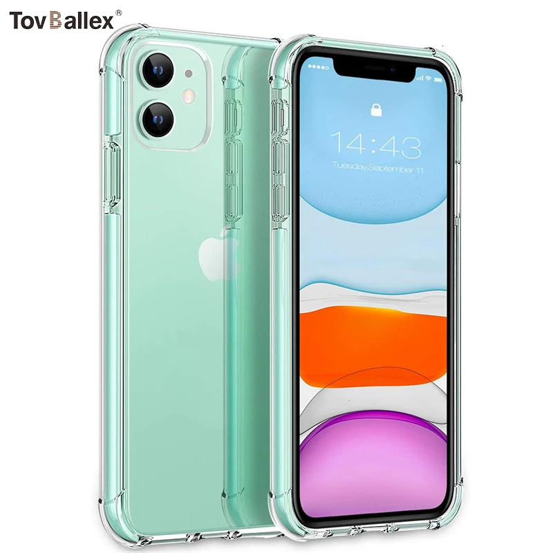 1000Pcs Phone Case For iPhone 12 11 Pro Max XS XR X 8 7 6 6S Plus SE 2020 5 5S Anti-Slippery Shockproof Protective Bumper Cover |