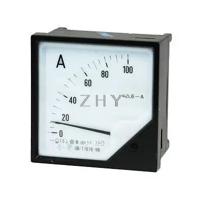 

Class 1.5 Accuracy AC 0-100A Square Dial Analog Panel Meter Ammeter